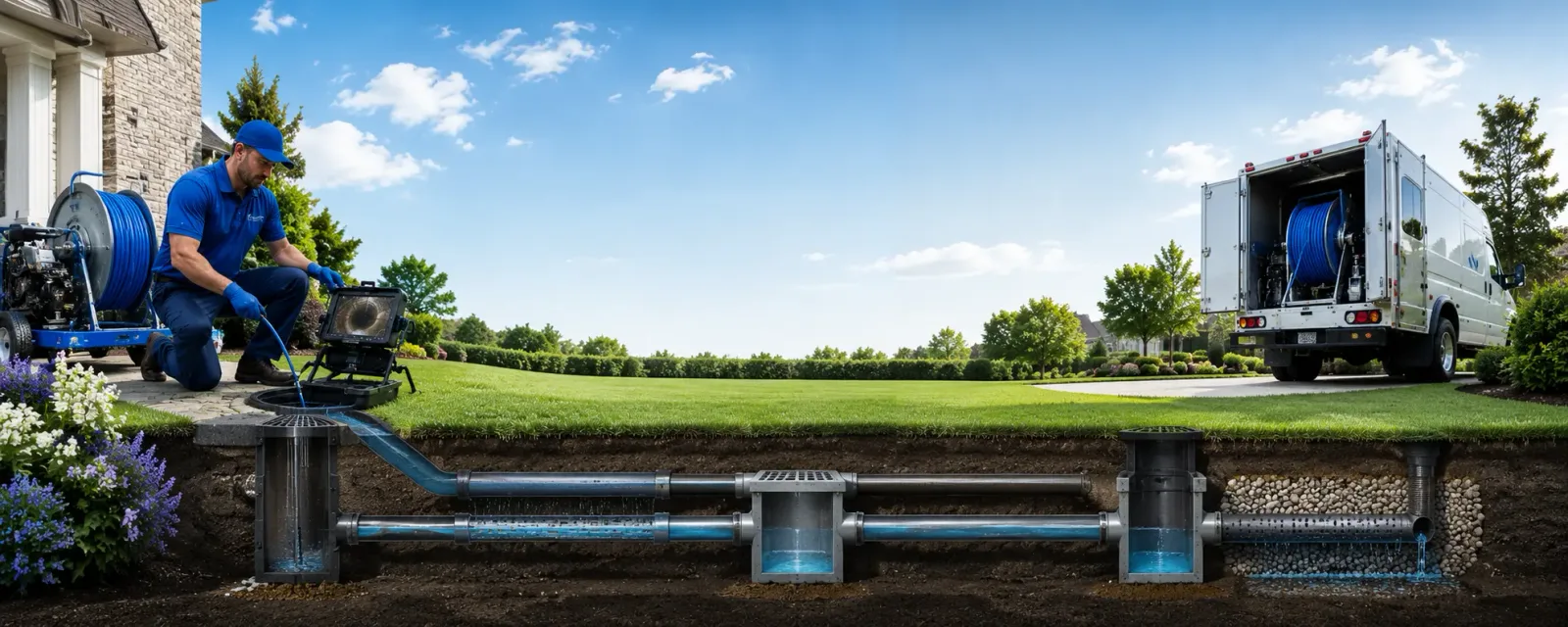 Outdoor drain cleaning information for Sandy Hook, MS